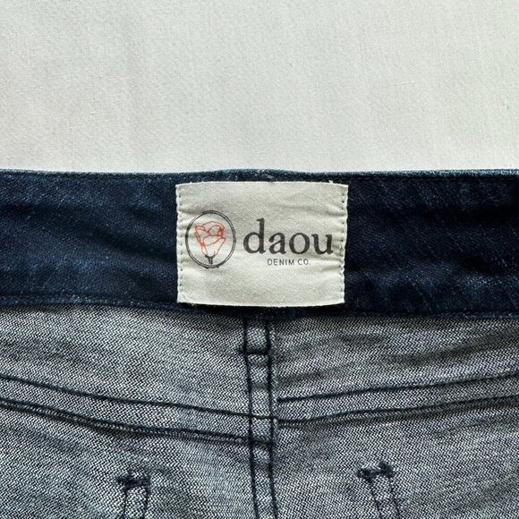 Daou Denim Co. Jeans Womens Sz 28 Low Rise Skinny Dark Washed Stretch Blue - Picture 10 of 15